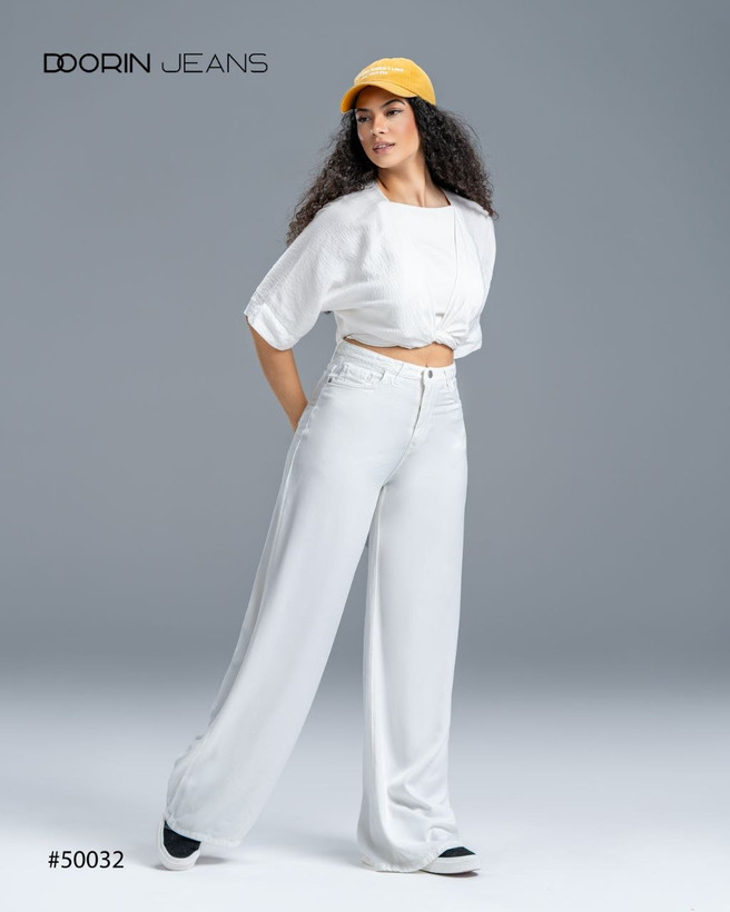 شلوار جین سفید زنانه